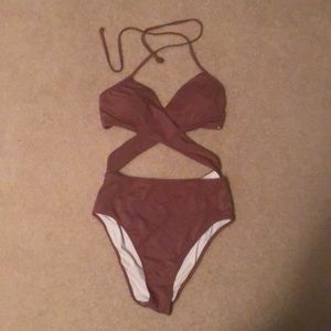 One piece bathing suit